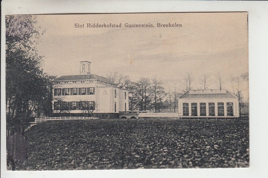 Breukelen, Slot Ridderhofstad Gunterstein, Ophalen of Verzenden, Voor 1920, Ongelopen, Utrecht
