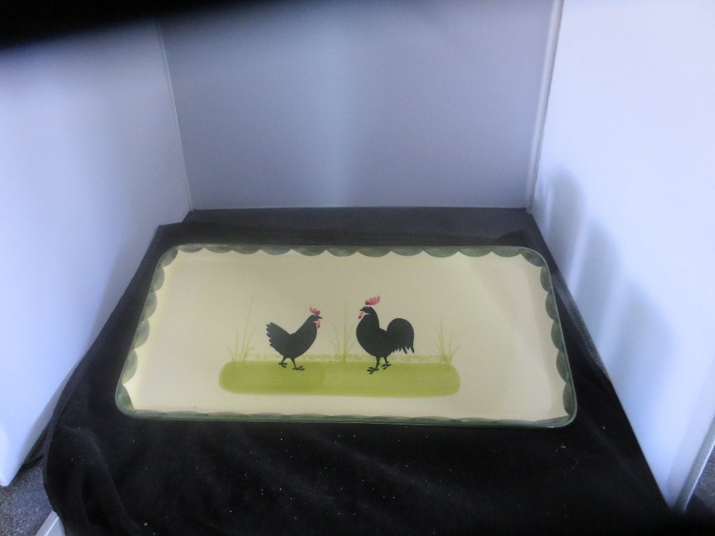 Schaal Kip Haan servies, Info@detagrijn.com, Overige materialen, Nieuw, Ophalen of Verzenden