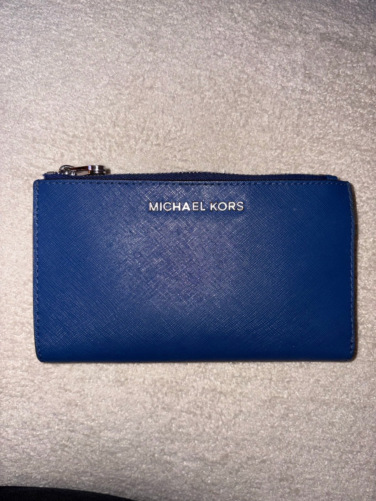 Michael Kors portemonnee - Blauw, Sieraden, Tassen en Uiterlijk, Ophalen of Verzenden, Zo goed als nieuw, Blauw, Overige merken