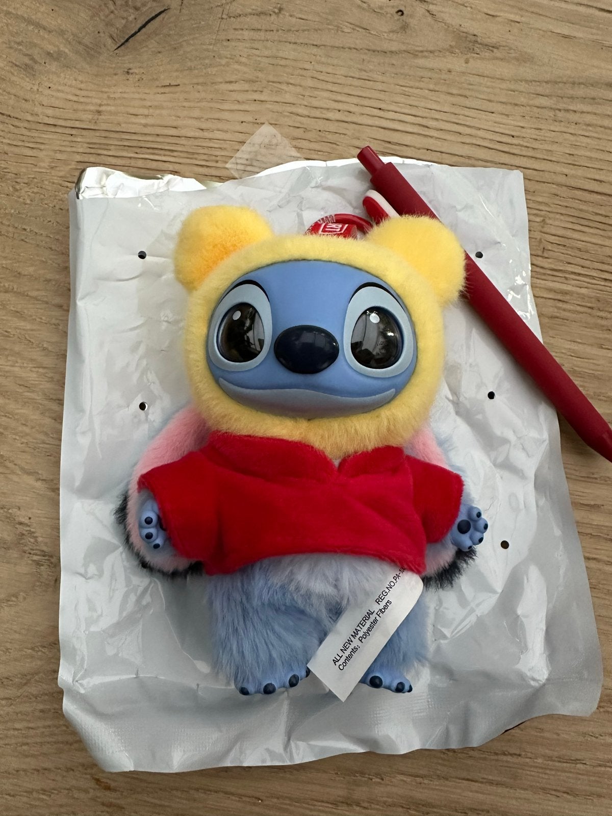 Popmart Disney sleutelhanger Stitch Winnie de Poeh Kostuum, Disney, Overige typen, Blauw, Nieuw