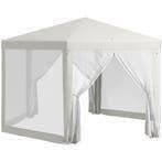 Partytent, Paviljoen, 4x4, Easy-up, Met Zijwanden, Crème, Partytent, Nieuw, 4 tot 6 meter, 2 meter of meer