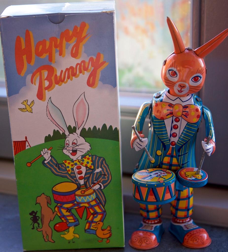 Blikken speelgoed, Happy Bunny, Ophalen of Verzenden