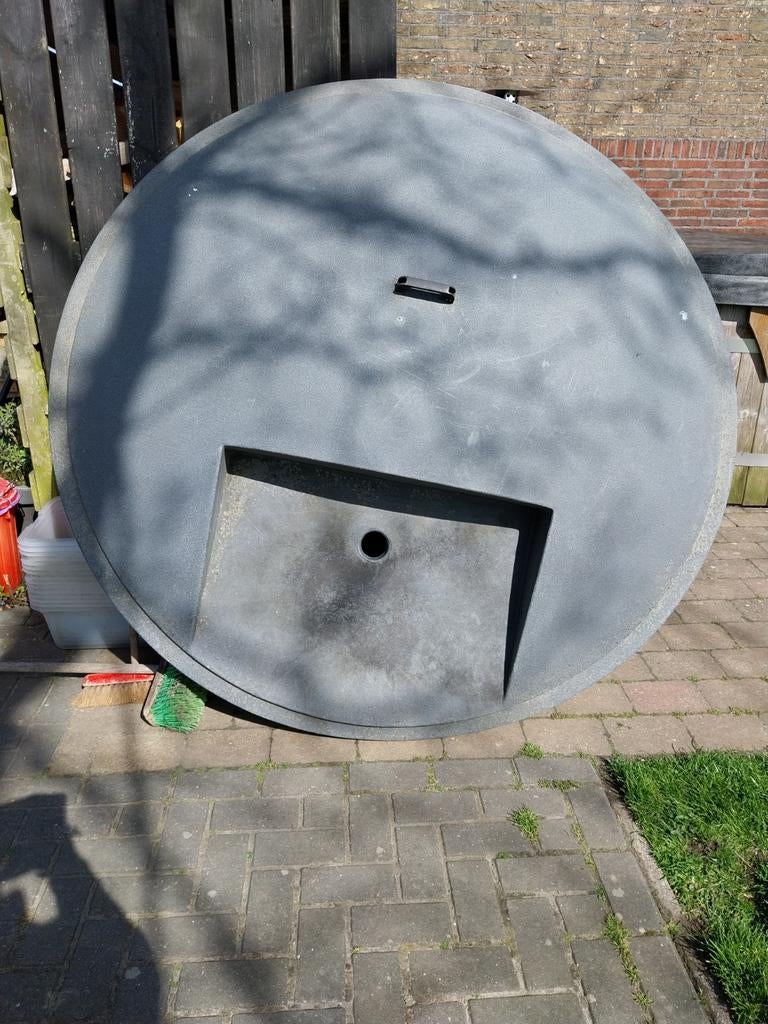 Hottub deksel, Ophalen, Gebruikt