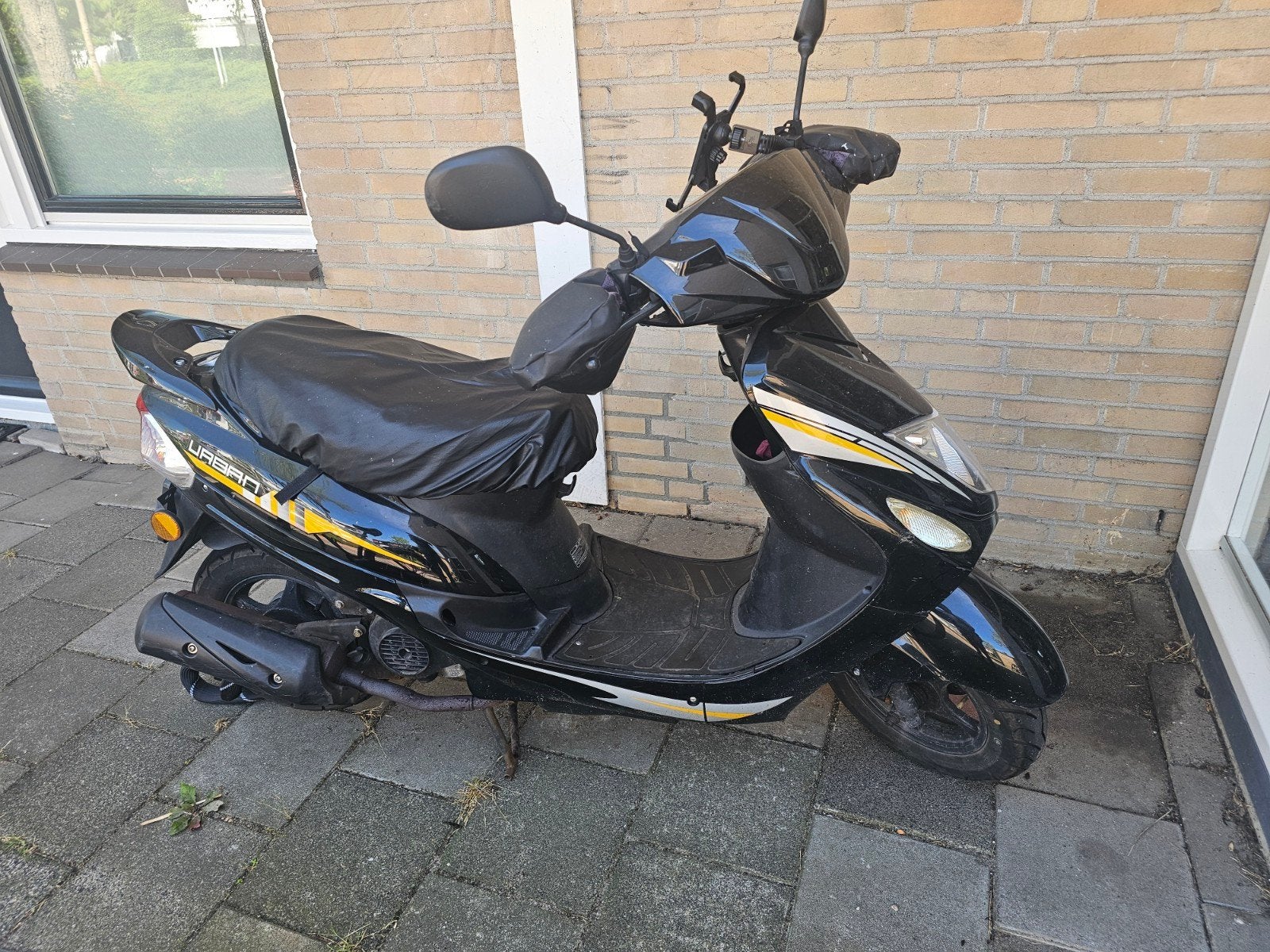 Senzo Urban Bromfiets - Zwart, Ophalen, Gebruikt, Maximaal 45 km/u, Benzine