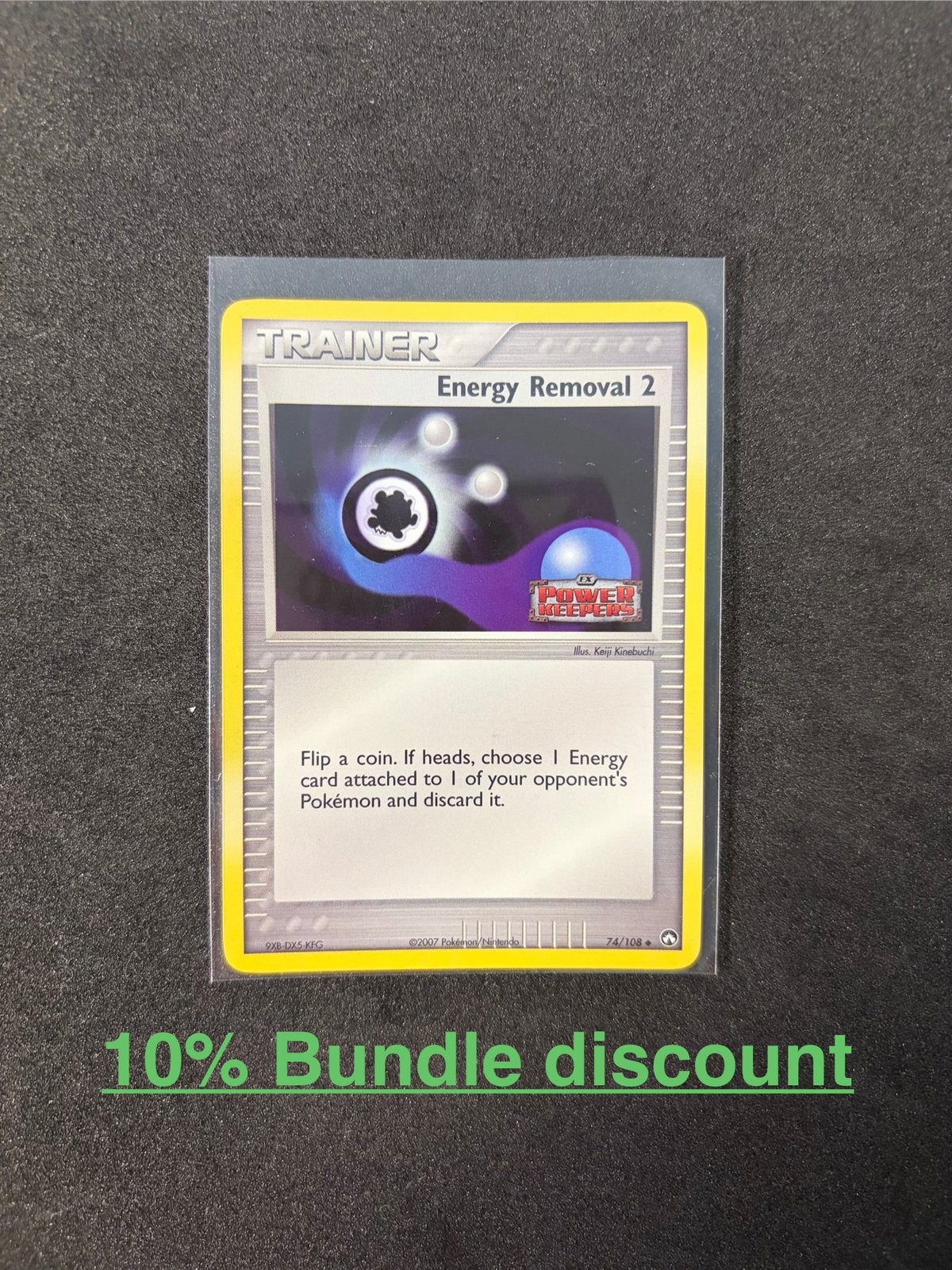 Pokemon kaart Energy Removal 2 (PK 74) - Power Keepers stamp, Ophalen of Verzenden, Zo goed als nieuw, Losse kaart