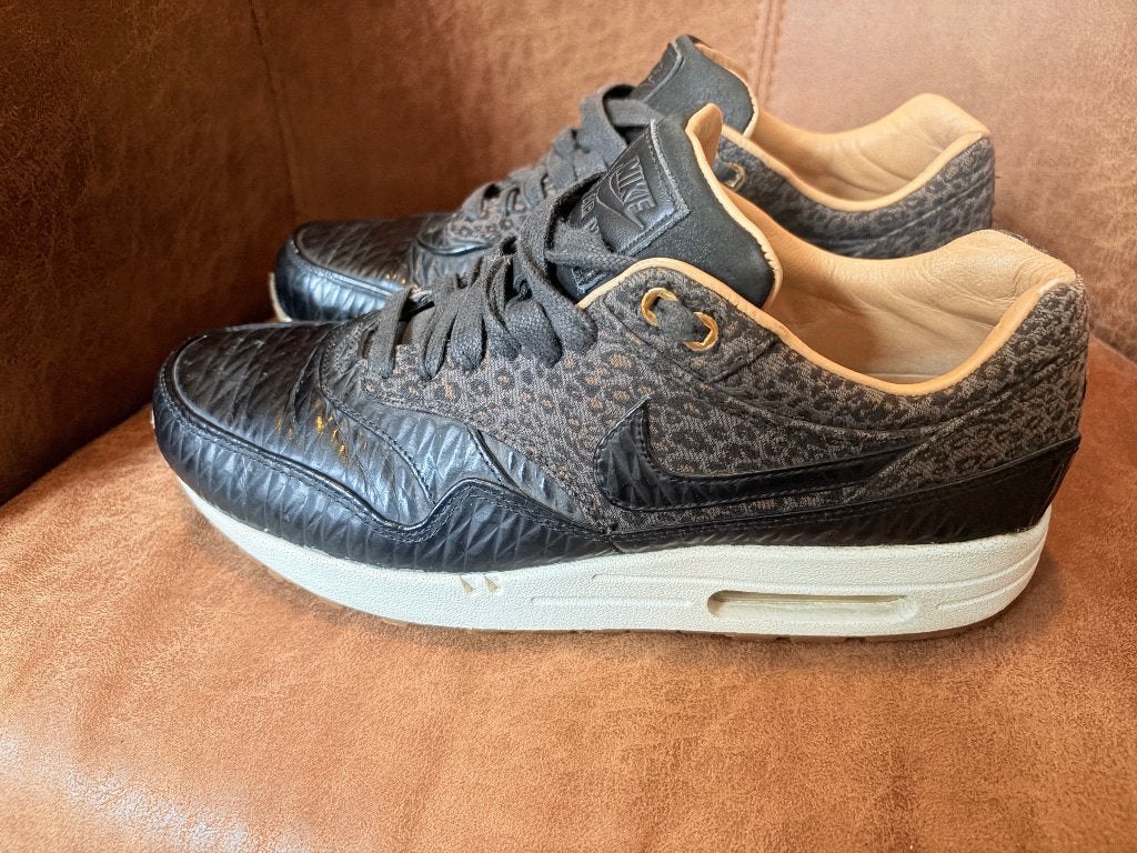 Nike Air Max 1 FB 'Quilted Leopard' mt 42,5., Overige kleuren, Nike, Ophalen of Verzenden, Sneakers of Gympen