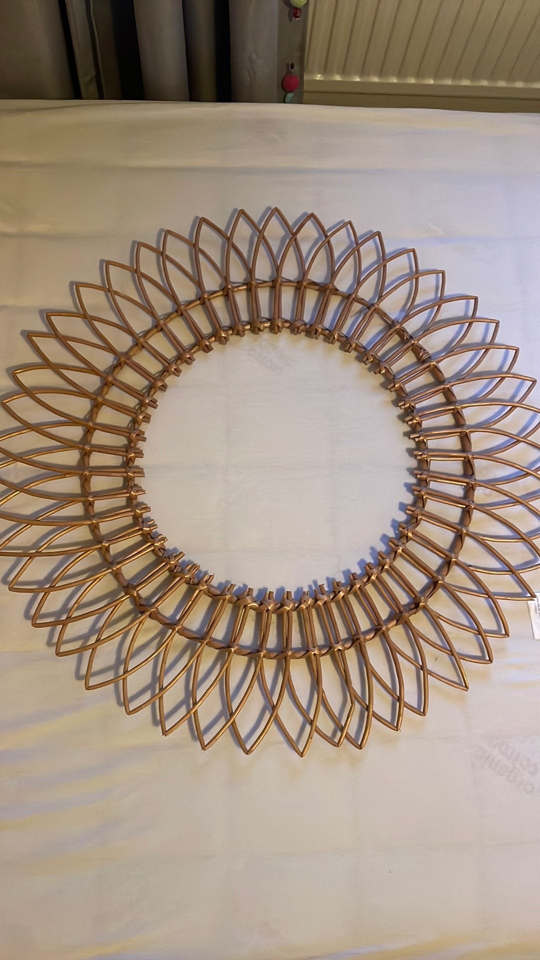 Rotan ornament, groot, rond, Boho, Ophalen of Verzenden, Zo goed als nieuw, Natuurlijk materiaal
