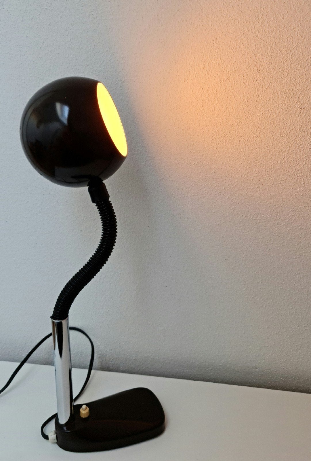 Hala Zeist eendevoet bureaulamp tafellamp bruine bol vintage, Ophalen, Groen, Design, Bureaulamp