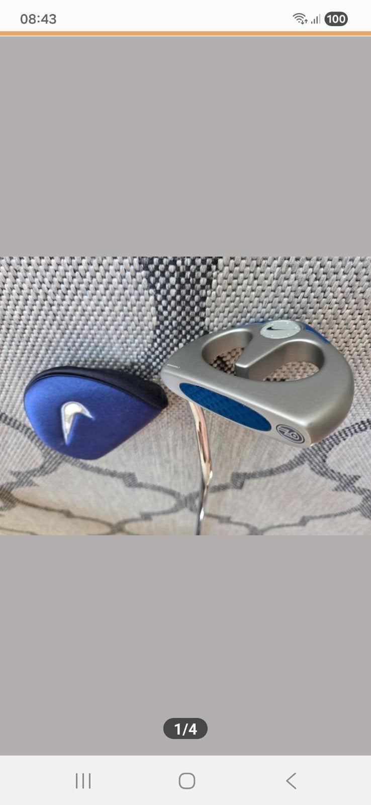 Nike mallet putter RH 35 inch 150 euro, Sport en Fitness, Golf, Ophalen, Zo goed als nieuw
