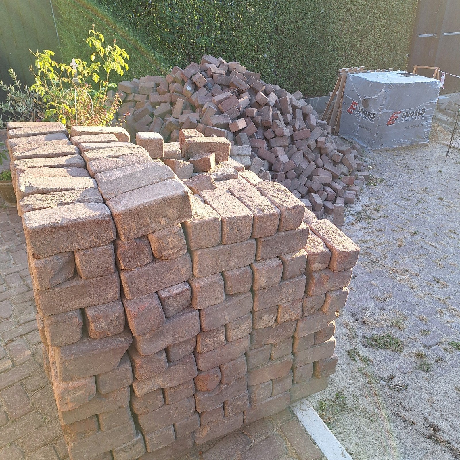 Gebakken klinkers, straatstenen, Ophalen, Gebruikt, 10 m² of meer, Klinkers