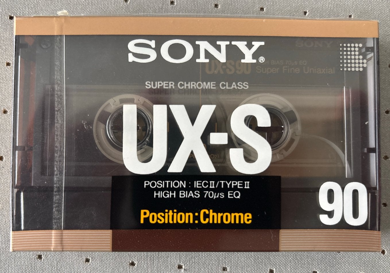 Sony UX-S 90 Super Chrome Cassettebandje - Nieuw in verpakki, Verzenden, Overige genres, 1 bandje, Nieuw in verpakking