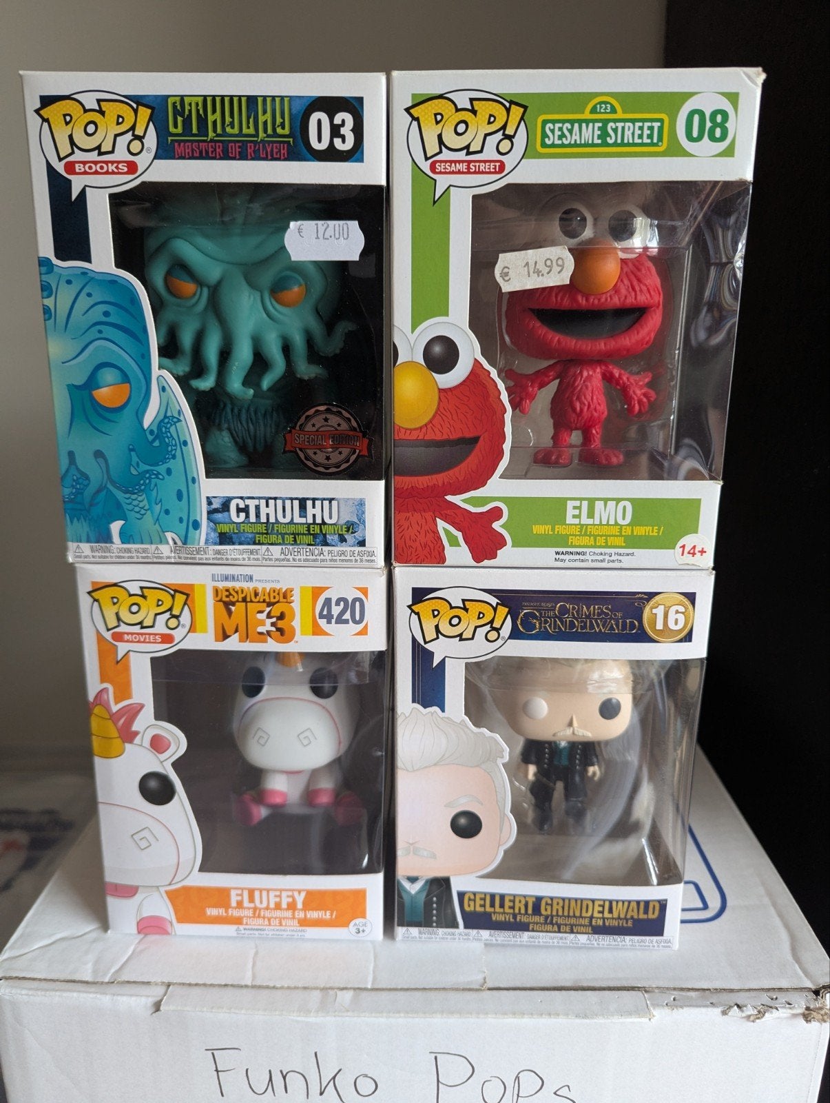 Funko Pop! Cthulhu, Elmo, Fluffy, Gellert Grindelwald, Verzenden, Nieuw