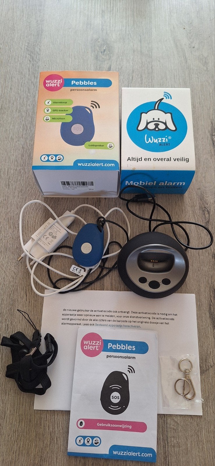 Wuzzi Alert Pebbles Persoonsalarm - Mobiel Alarm, Ophalen of Verzenden, Zo goed als nieuw