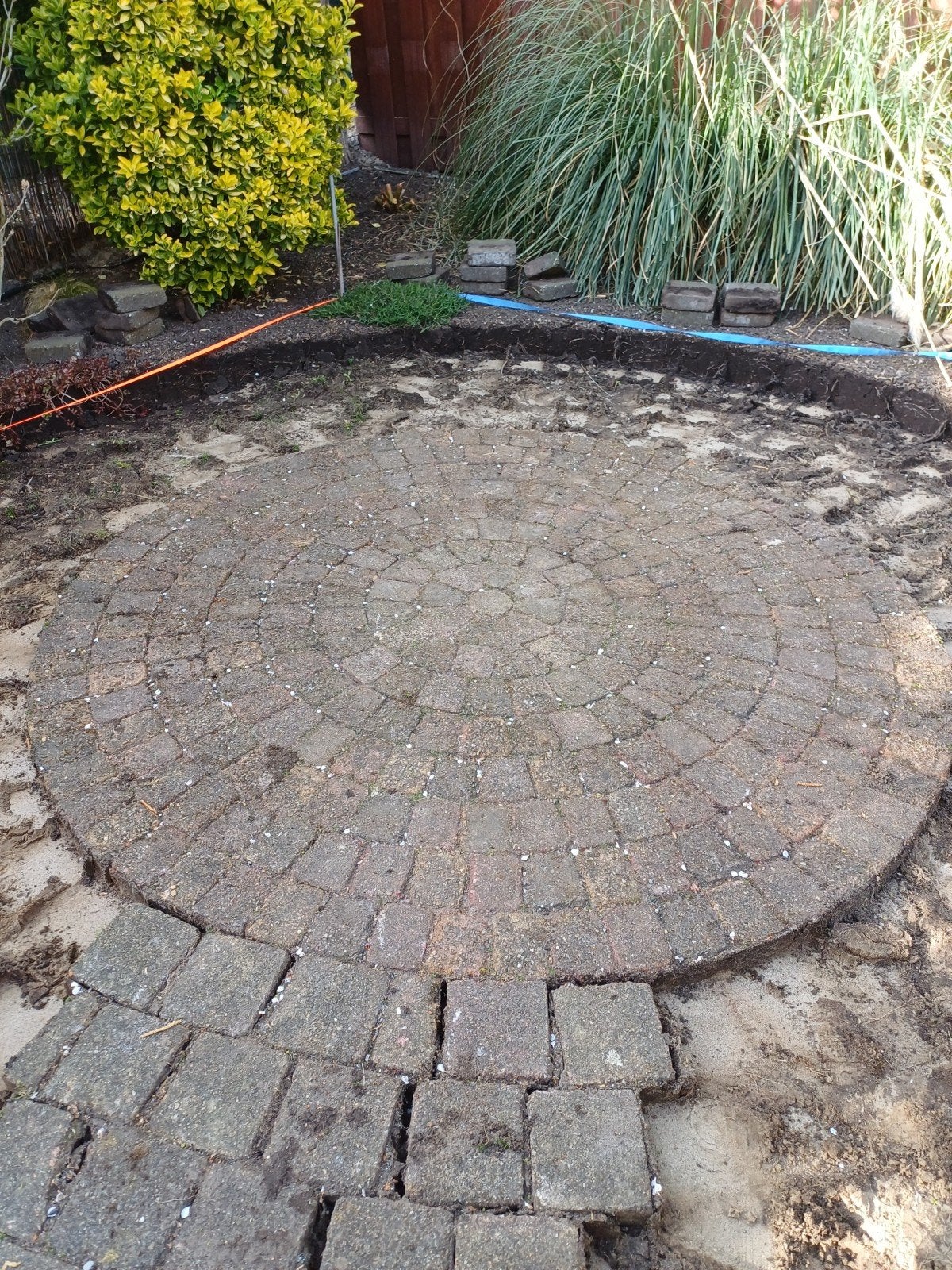 Ronde terras tegels, diameter 2.05m, Tuin en Terras, Tegels en Klinkers, Ophalen