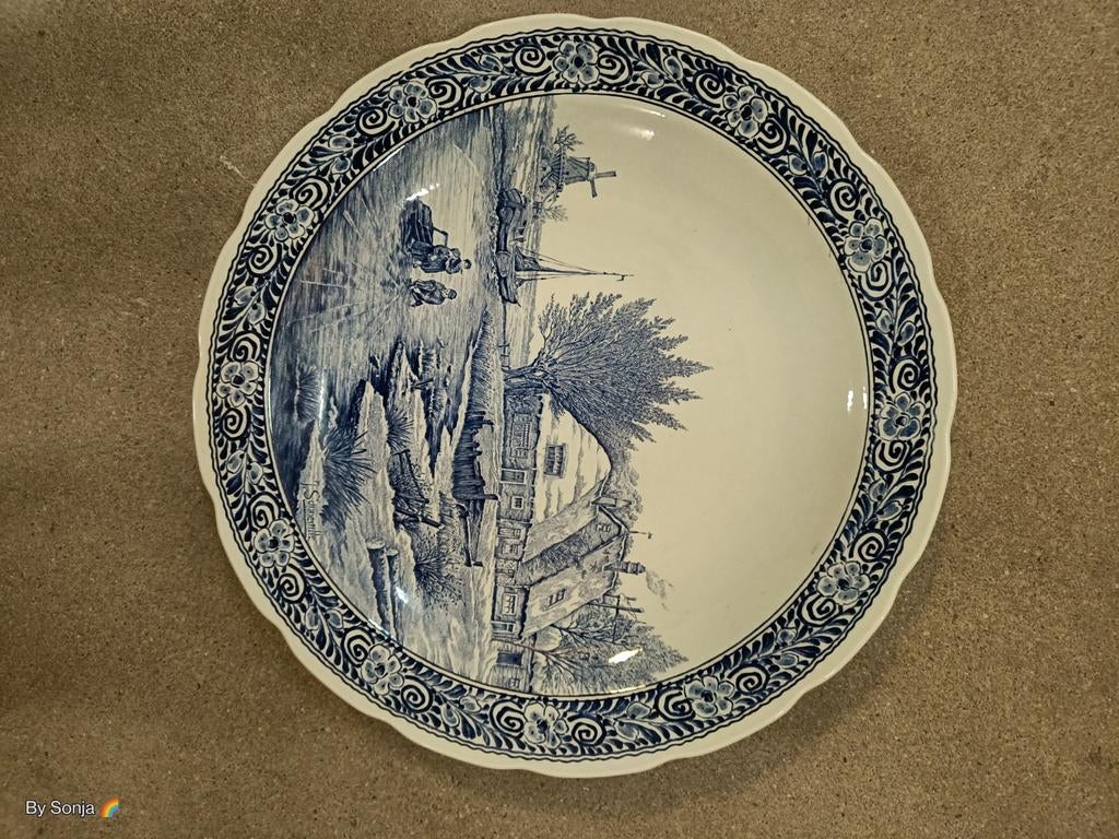 Delfts blauwe bord, Ophalen of Verzenden
