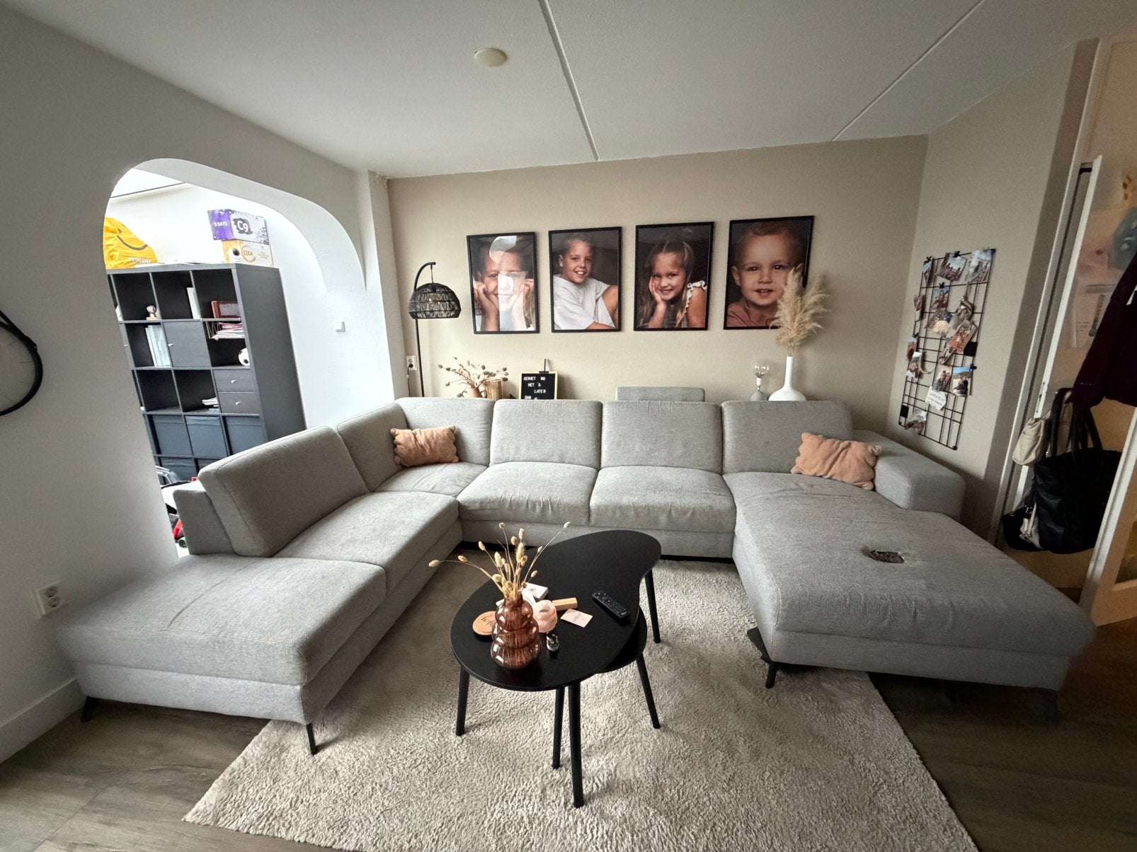 U bank, Huis en Inrichting, Ophalen, Gebruikt, Stof, Modern