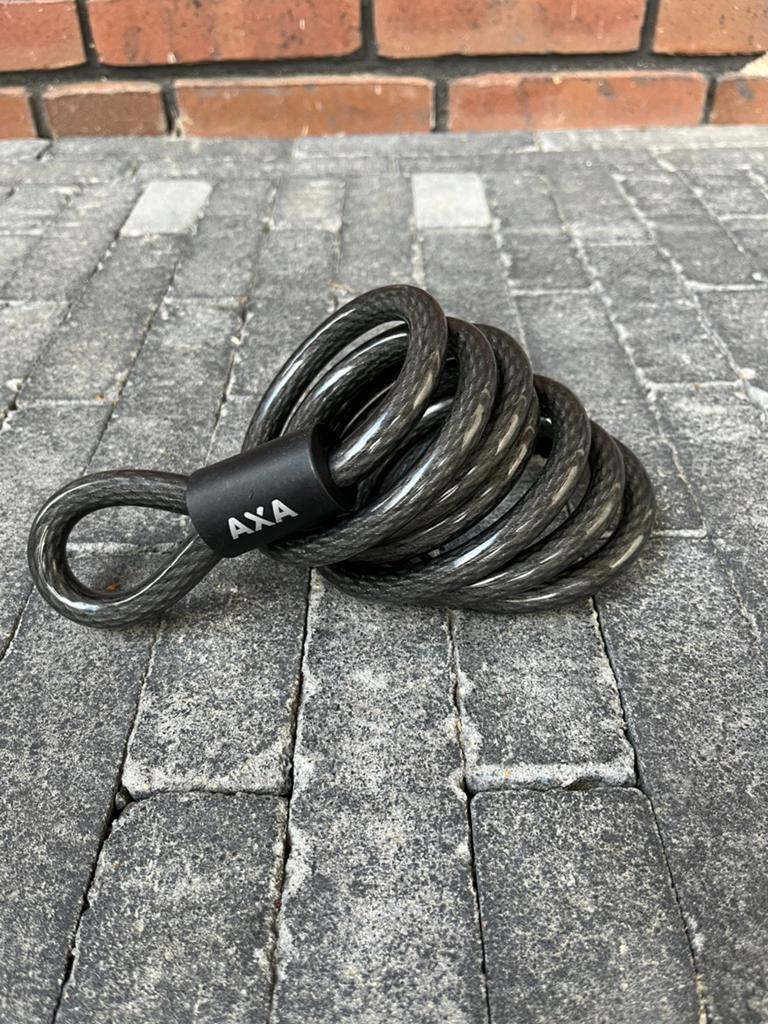 Axa insteekslot / kabelslot, Fietsen en Brommers, Fietsaccessoires | Fietssloten, Ophalen, Zo goed als nieuw, Insteekslot
