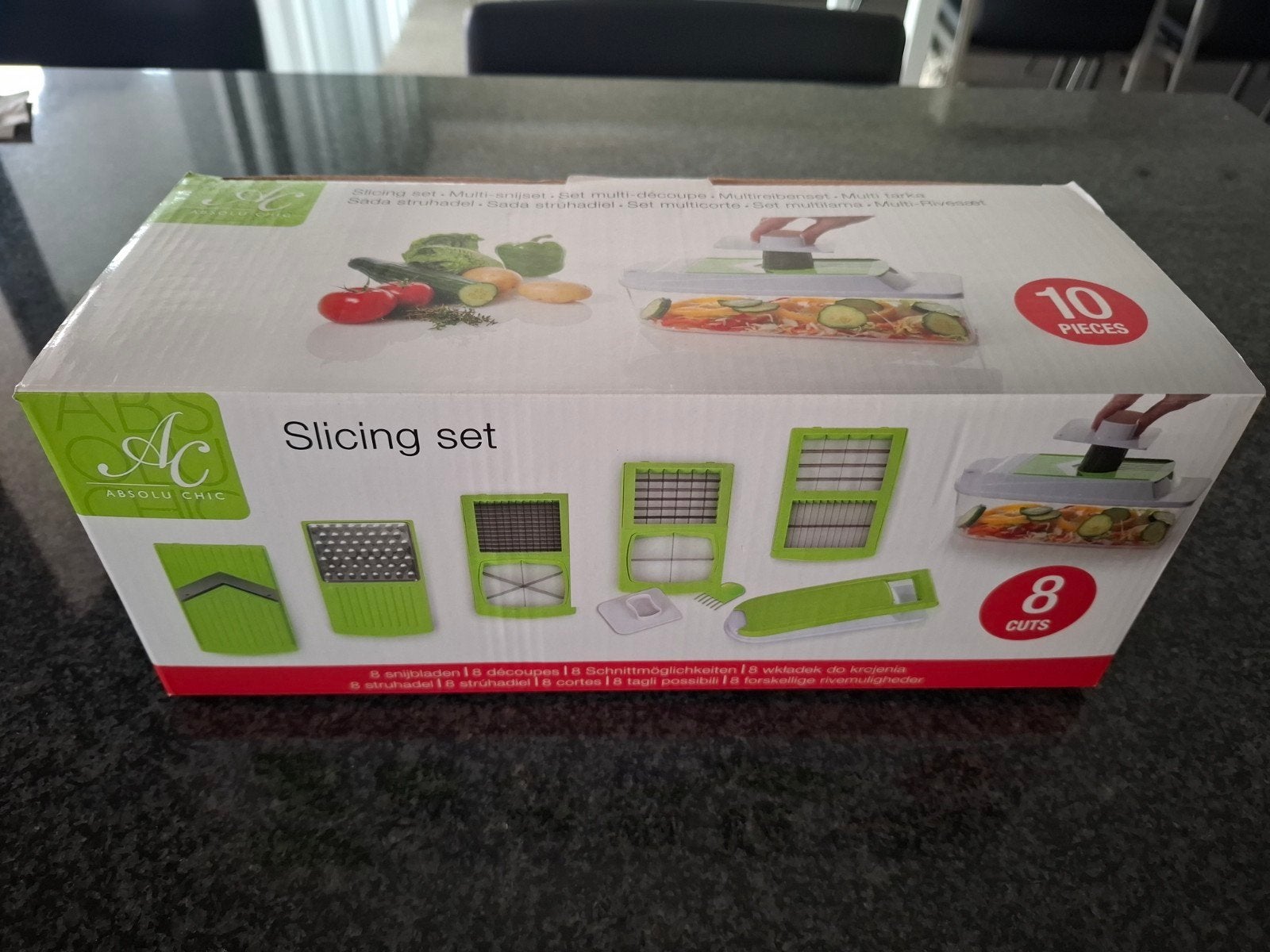 Absolu Chic Slicing Set - Multi-snijset 10-delig, Kunststof, Nieuw, Ophalen of Verzenden, Overige merken