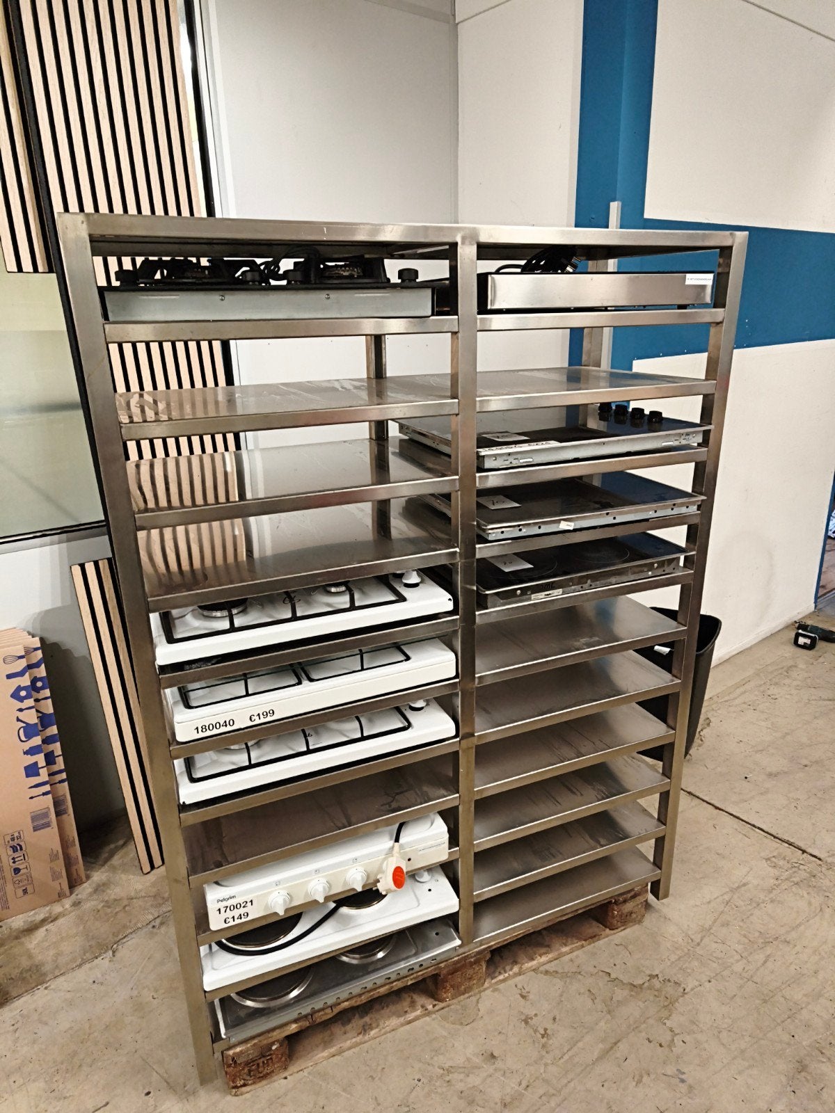 Zware RVS Stellingkast - 175x50 cm - Professionele Kwaliteit, Ophalen of Verzenden