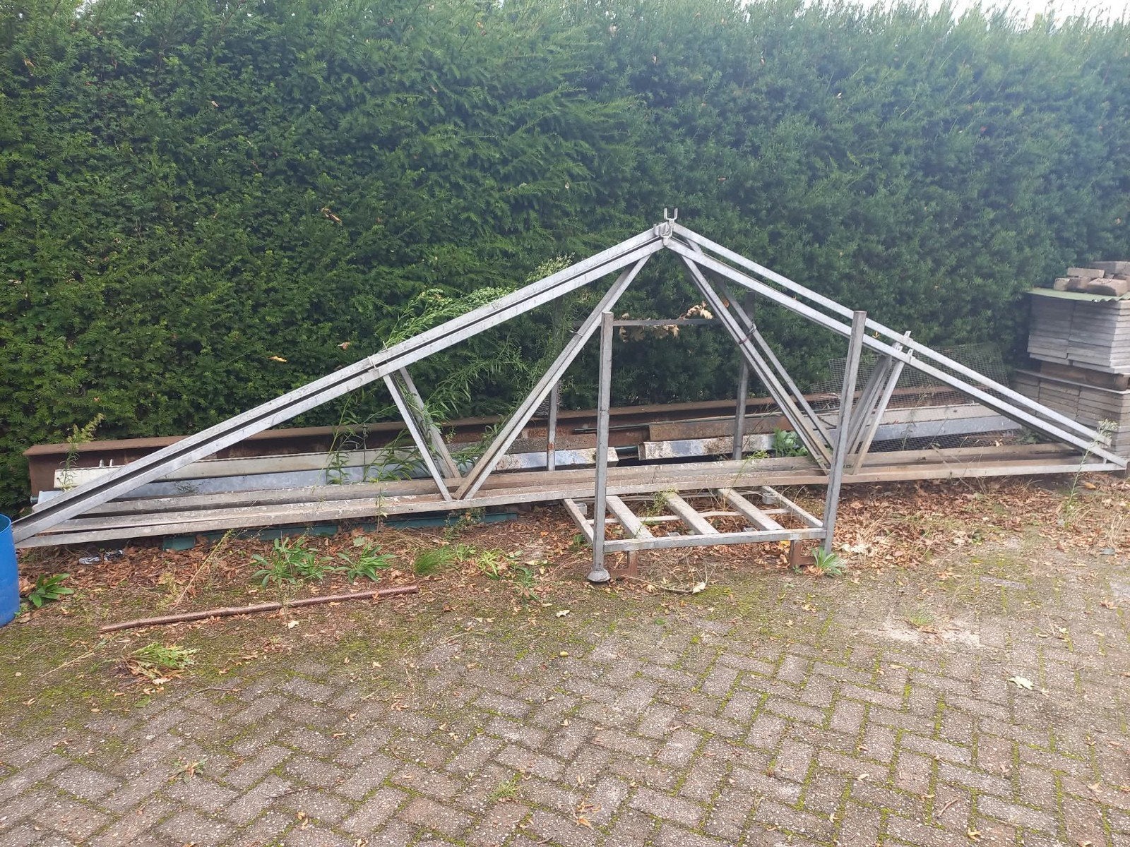 Spanten 6 meter gegalvaniseerd, Doe-het-zelf en Verbouw, Ophalen, Gebruikt