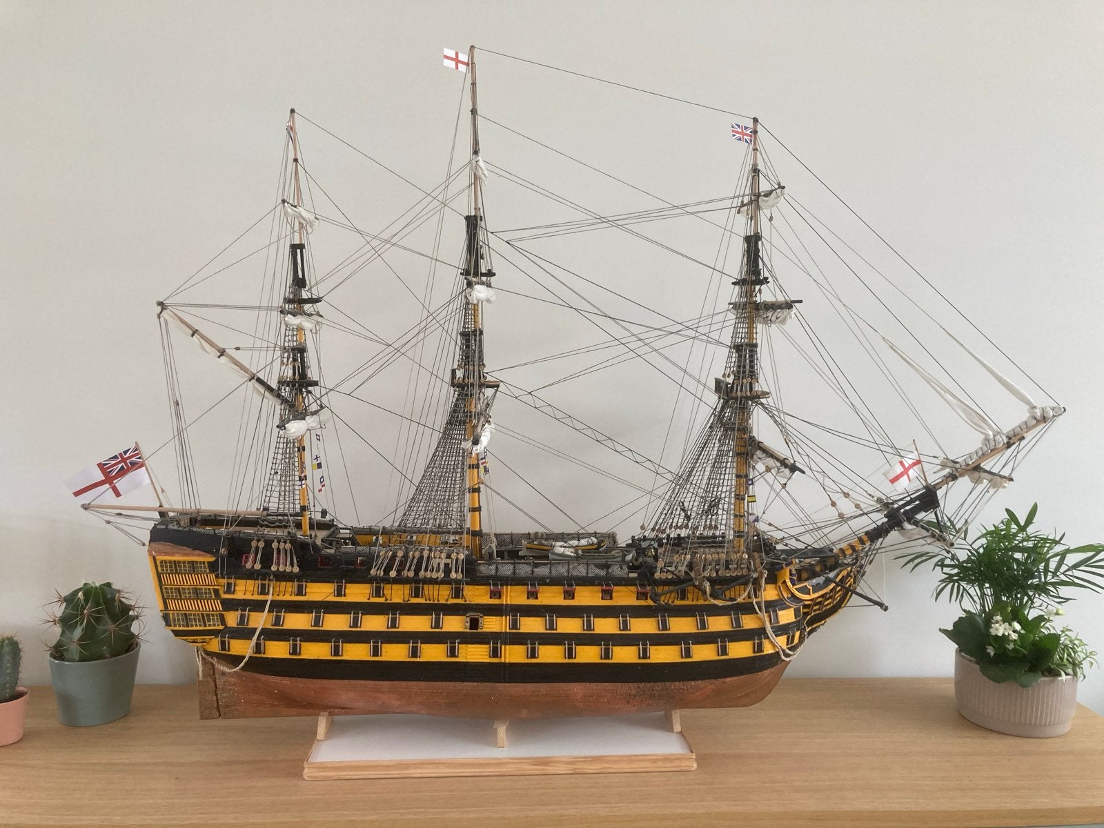 Uniek Zelfgebouwd Scheepsmodel HMS Victory - Hout, Ophalen, Gebruikt, 1:50 tot 1:200, Overige merken