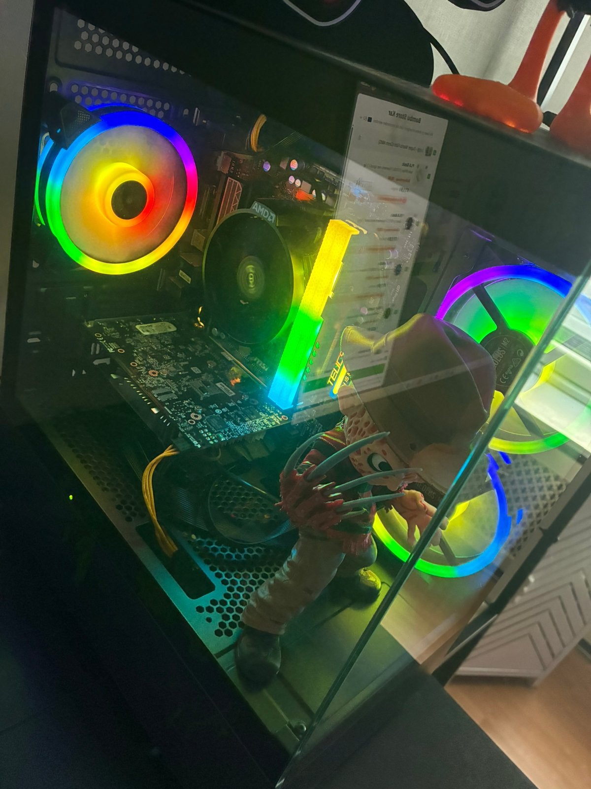 RGB Game pc AMD Ryzen 5 2400G 3,60 GHz, Computers en Software, Ophalen, Zo goed als nieuw, Gaming, SSD