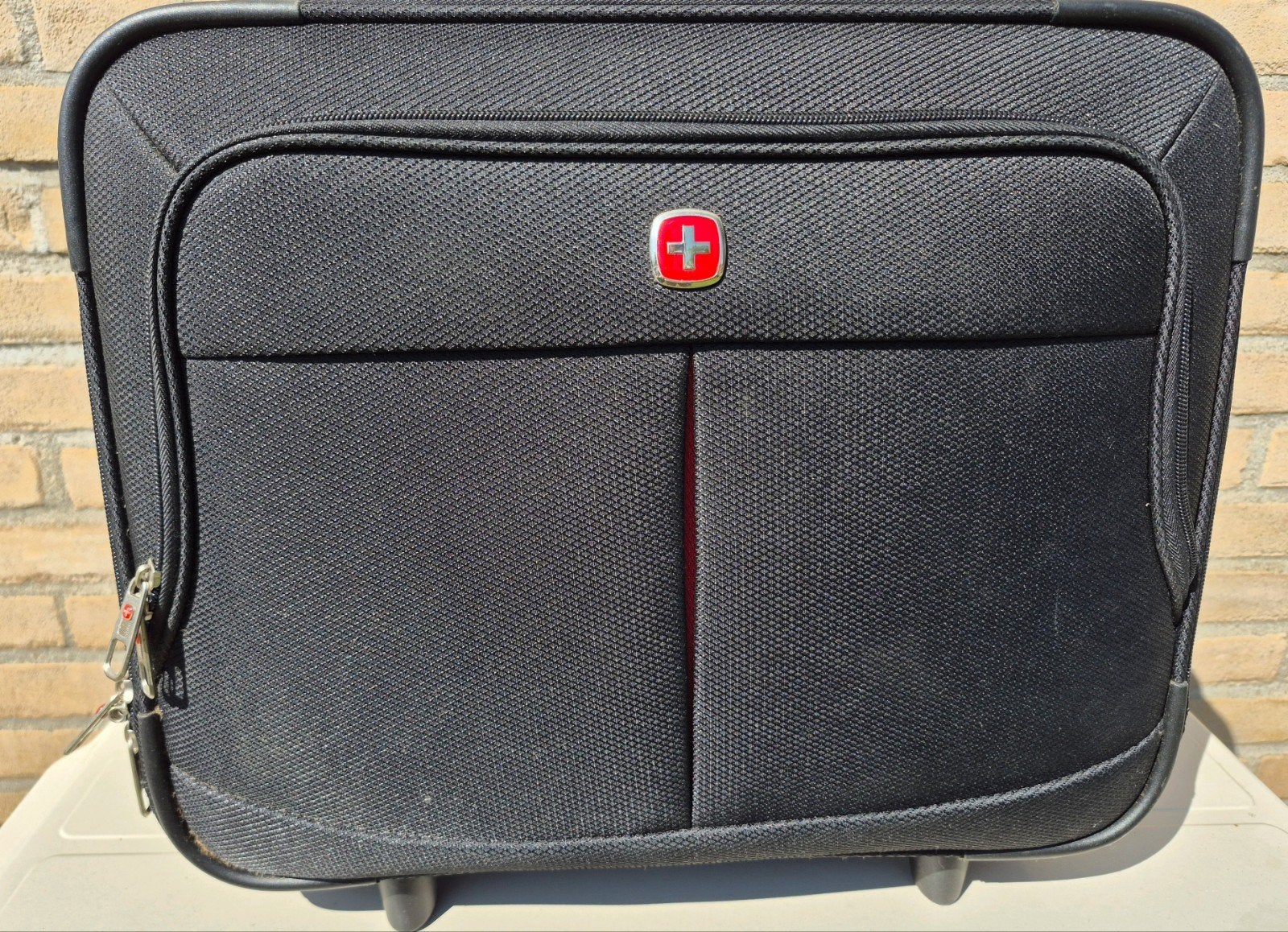 Swissgear laptoptas/cameratas met wieltjes, Wieltjes, Overige materialen, Gebruikt, Ophalen of Verzenden