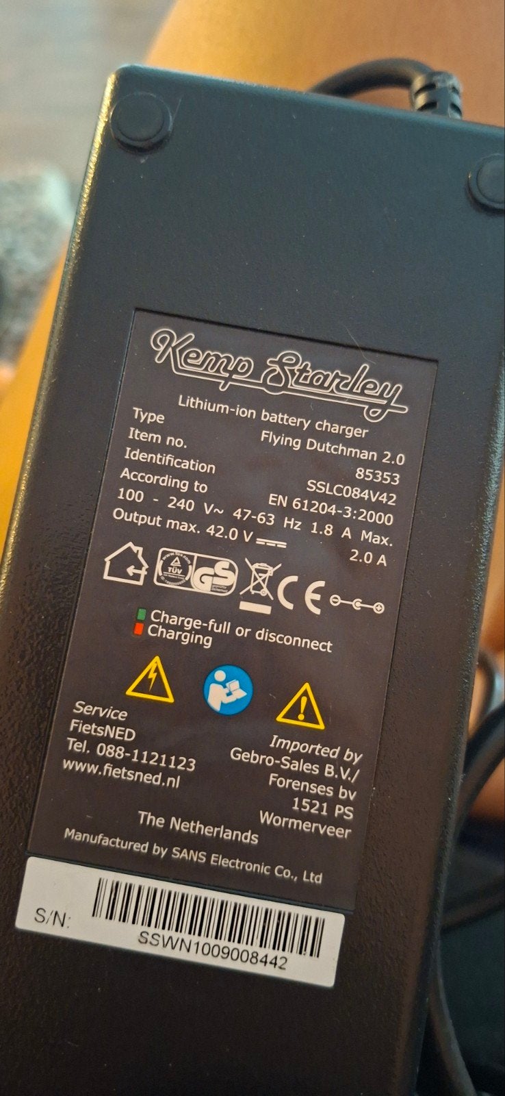 Kemp Starley Lithium-ion acculader Flying Dutchman 2.0, Ophalen of Verzenden, Gebruikt