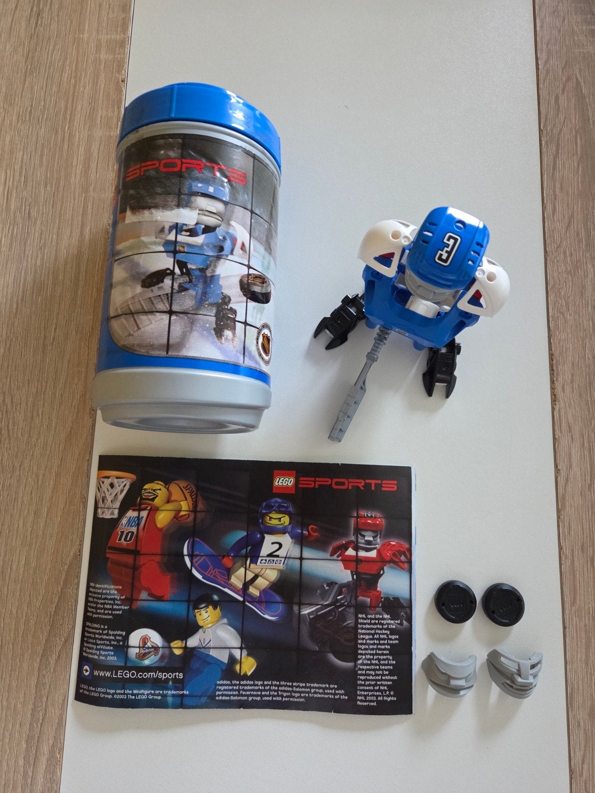 Lego Sports Hockey Speler Bouwset (3542) - Compleet met Bus, Ophalen of Verzenden, Zo goed als nieuw, Overige merken