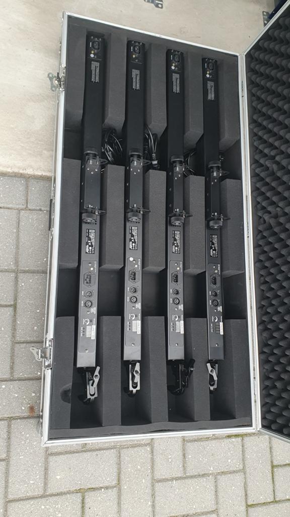 4x Eurolite LED STP-10 10x3W6 DMX WW Lichtset in Flightcase, Ophalen, Gebruikt, Licht, Kleur