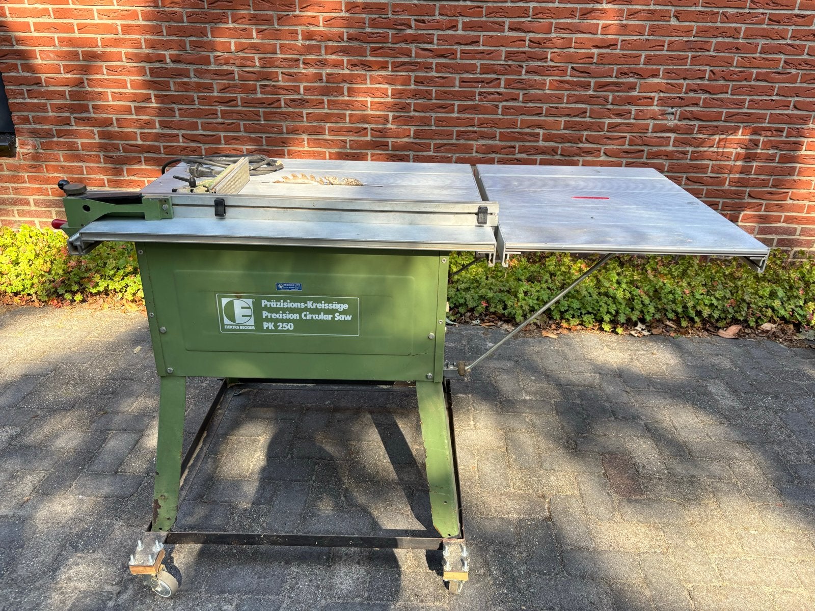 Elektra Beckum PK 250/3100 WN Zaagtafel met uitvoertafel, Ophalen, Gebruikt, Cirkelzaag, 70 mm of meer