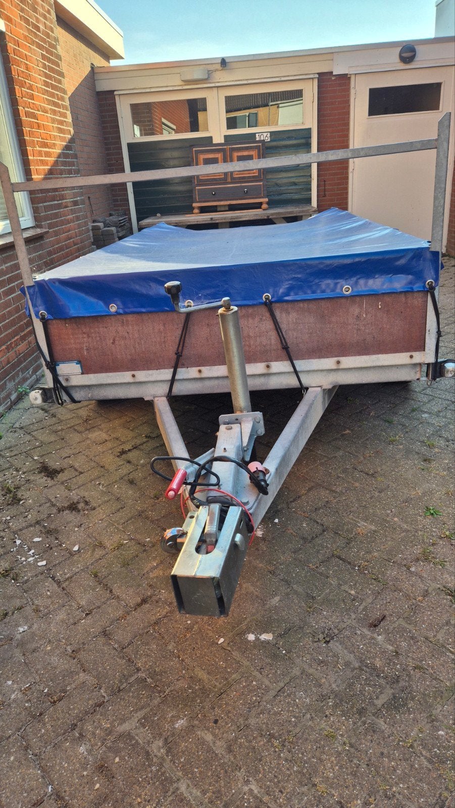 tandemasser aanhangwagen, Ophalen, Gebruikt