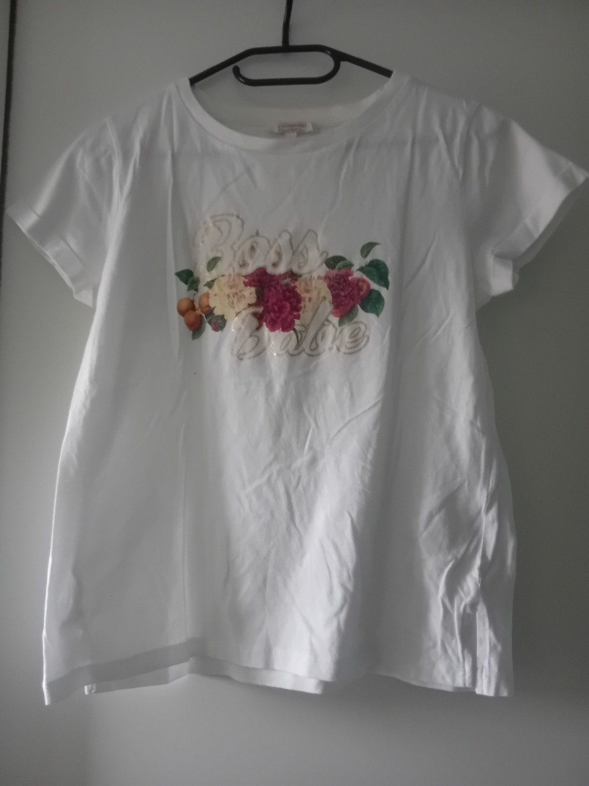 Clockhouse T-shirt wit met 'Boss Babe' print, Wit, Ophalen of Verzenden, Zo goed als nieuw, Korte mouw