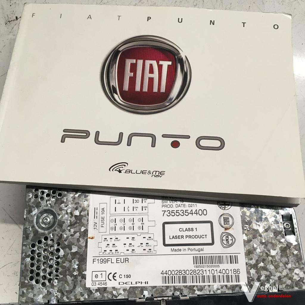 Fiat Punto EVO 5Drs 2011 2500104 Radio Systeem, Auto diversen, Ophalen of Verzenden, -, -, -