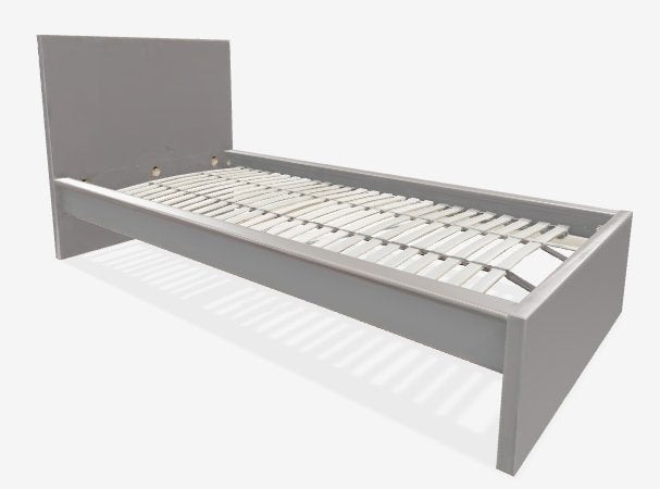 Ikea MALM bed 210 x 90 Cm Grijs + 2 lades, Huis en Inrichting, Ophalen, Gebruikt, 90 cm, Eenpersoons