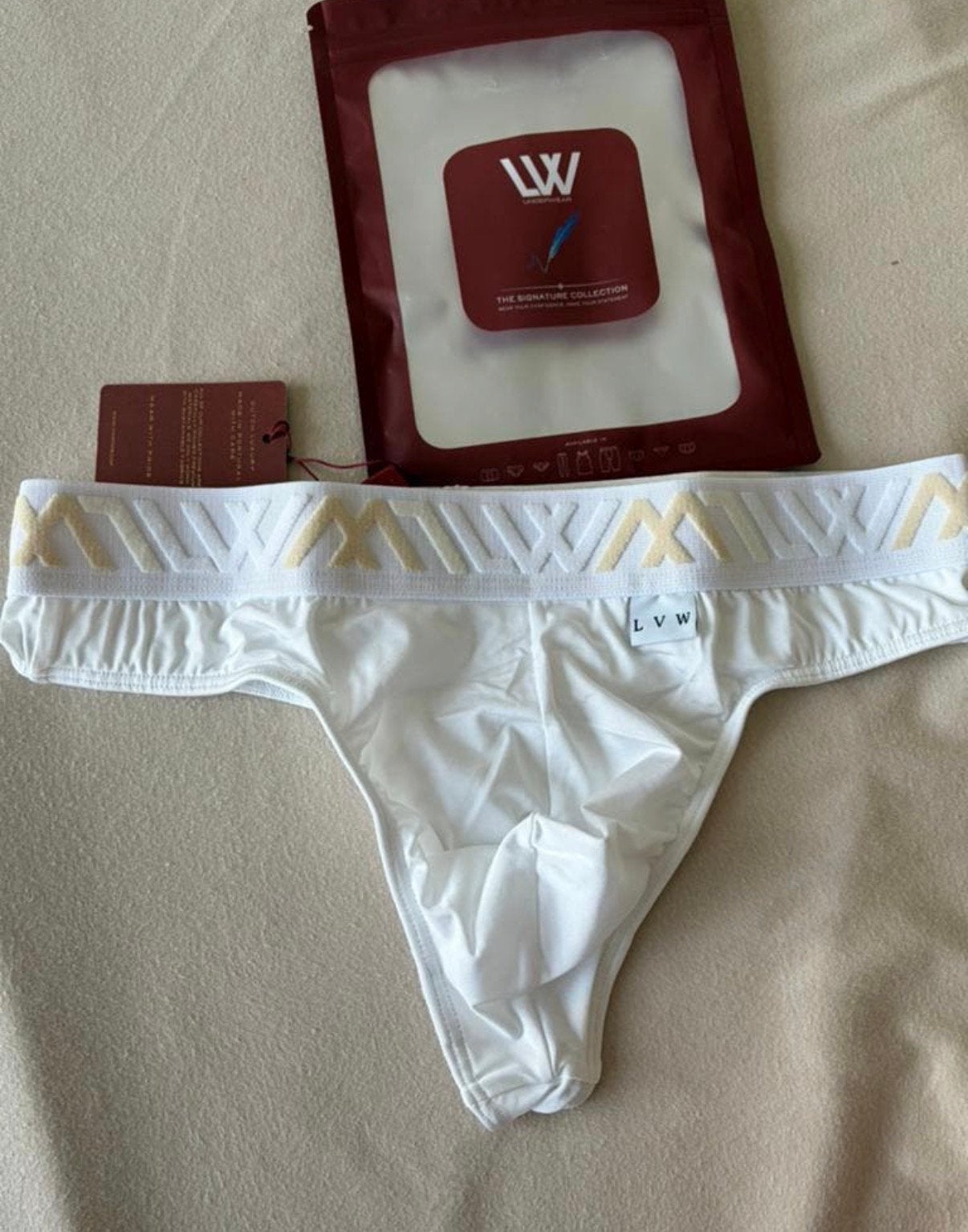 Lvw Microfiber Thong, Verzenden, Wit, Slip