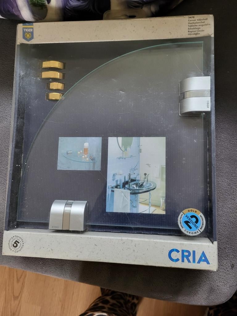 Tiger Ceria Hoekplankje Glas - Nieuw in doos, Minder dan 50 cm, Overige typen, Nieuw, Ophalen of Verzenden