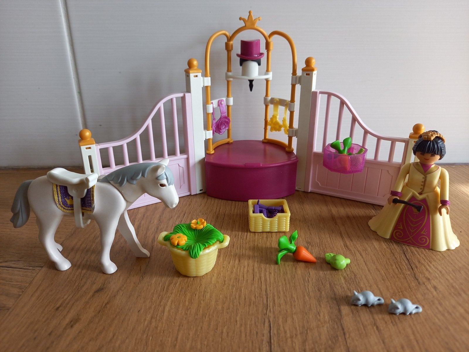 Playmobil Stal met paard en ruiter, Gebruikt, Losse onderdelen, Overige typen, Ophalen of Verzenden