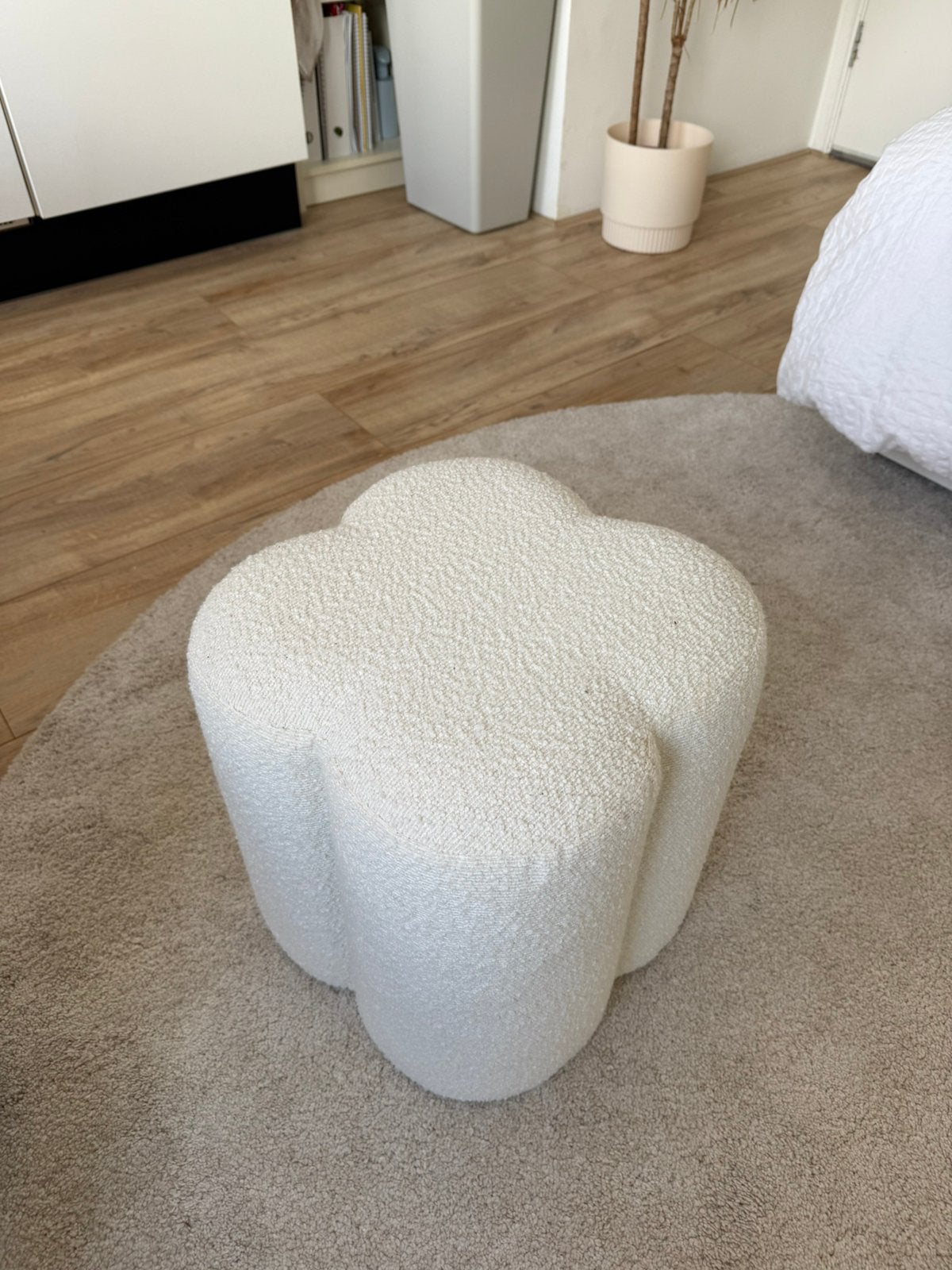 Teddy poef, Ophalen, Zo goed als nieuw, Rond, Minder dan 50 cm