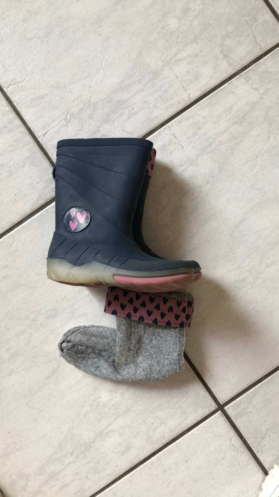 Laarsjes met uitneembare voering, mt. 26/27, Ophalen, Gebruikt, Meisje, Laarzen