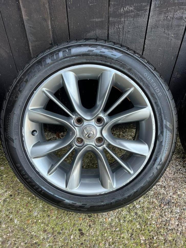 Originele opel velgen Corsa Astra meriva Zafira 4x100 zomer, Auto-onderdelen, Banden en Velgen, Gebruikt, 16 inch, Banden en Velgen