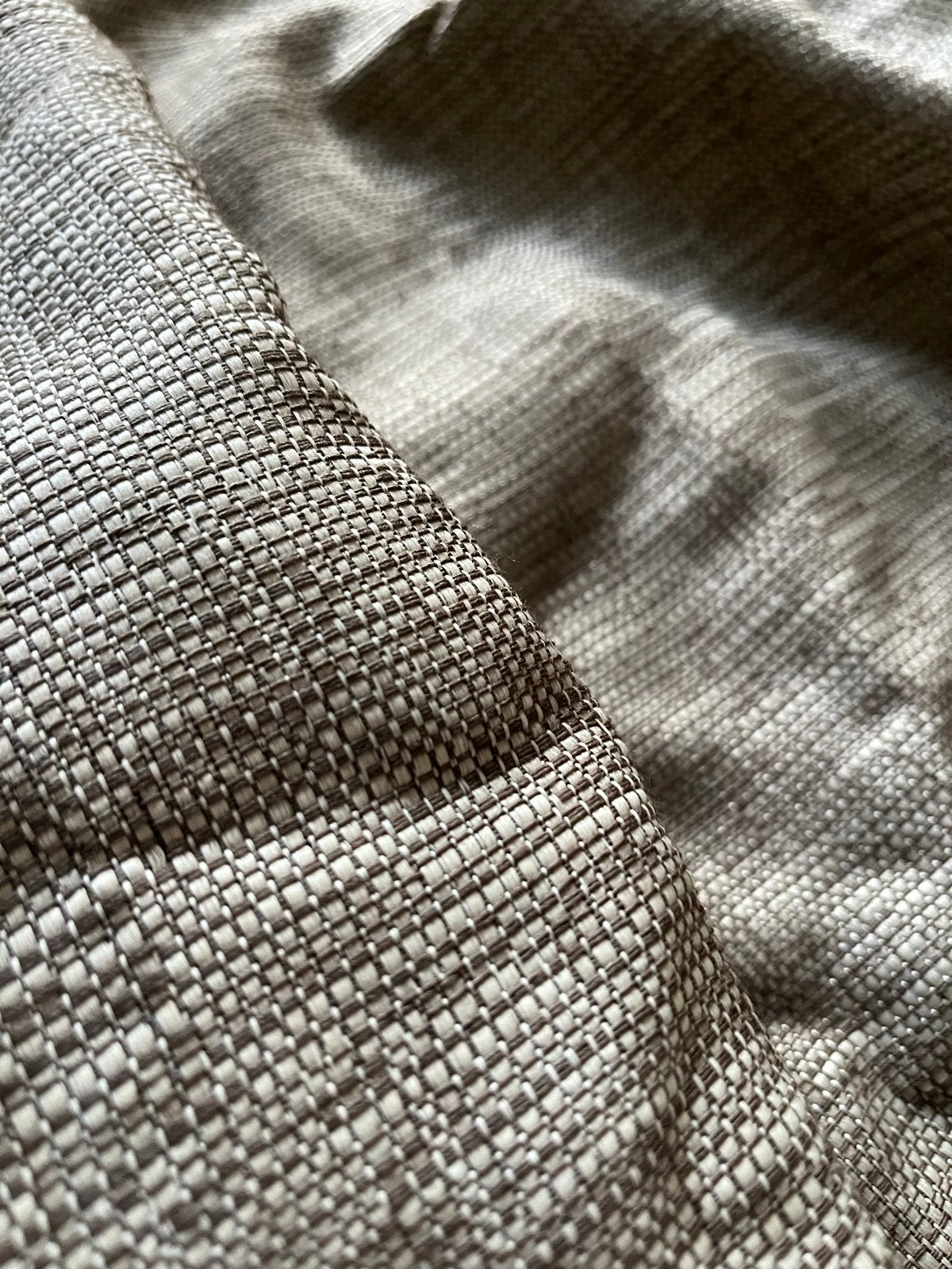 Gordijn met haakjes - 176x255cm, Ophalen of Verzenden, Gebruikt, Bruin