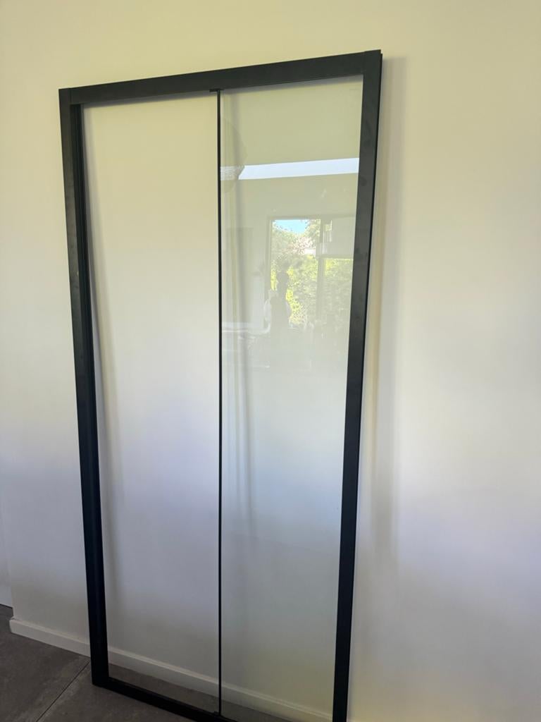 Douche schuifdeur zwart Saniclass, Ophalen of Verzenden, Nieuw, Met douche