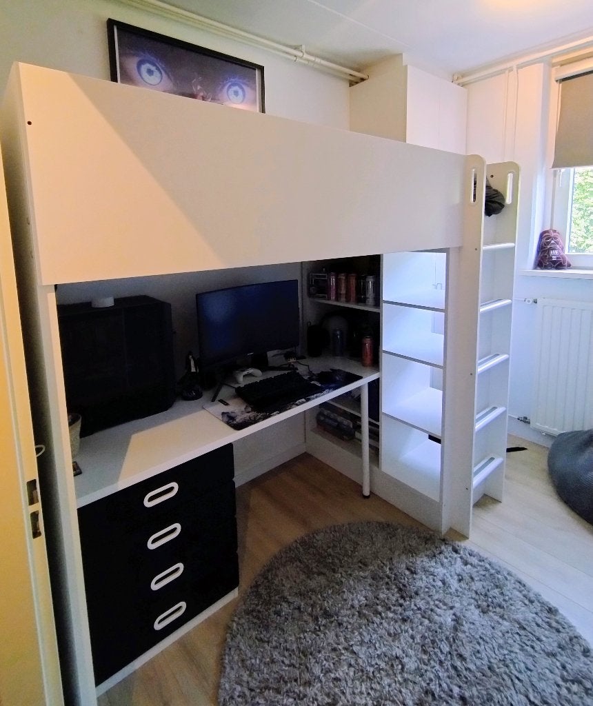Ikea Hoogslaper SMÅSTAD, Ophalen, Gebruikt, Eenpersoons, 200 cm