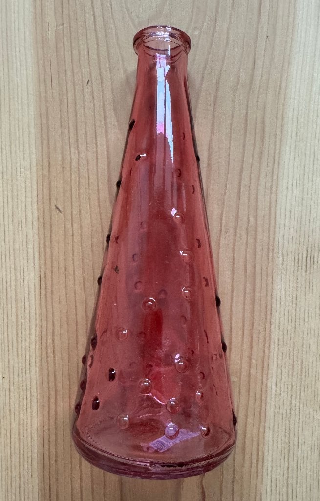 Vaas / Vaasje Daan Kromhout (DK) - Oud Roze met reliëf, Huis en Inrichting, Woonaccessoires | Vazen, Overige kleuren, Aardewerk of Porselein