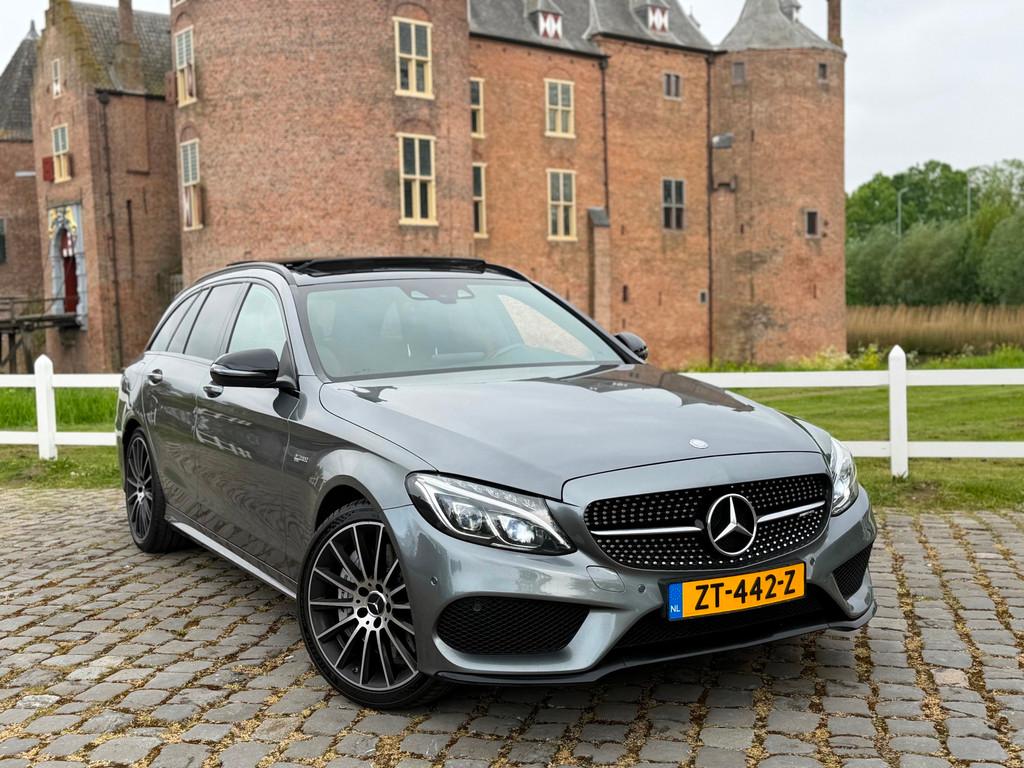 Mercedes-Benz C-klasse Estate AMG C43 4MATIC (bj 2017) PANO|, Auto's, Mercedes-Benz, Automaat, 367 pk, 2996 cc, Leder