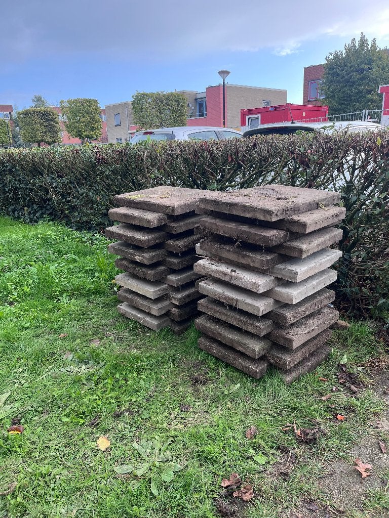 Betontegels 60x40x5, Tuin en Terras, Ophalen, Gebruikt, 5 tot 10 m², Beton