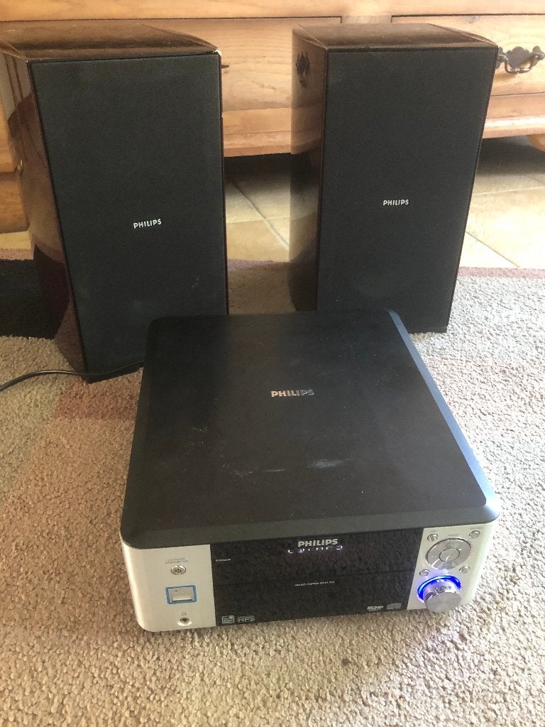 Te Koop: Philips Micro Hifi set incl. mooie boxen., Audio, Tv en Foto, Luidsprekers, Ophalen, Minder dan 60 watt, Overige merken