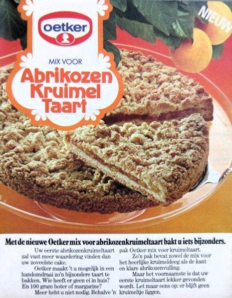 23 vintage advertenties reclames Dr. Oetker 54-80 pannekoek, Verzamelen, Merken en Reclamevoorwerpen, Ophalen of Verzenden, Gebruikt