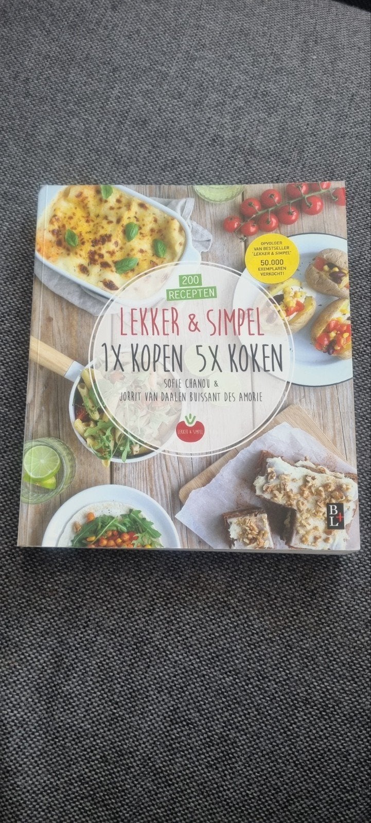 Lekker & Simpel: 1x Kopen 5x Koken - Kookboek, Boeken, Kookboeken, Ophalen of Verzenden, Zo goed als nieuw, Hoofdgerechten, Overige gebieden